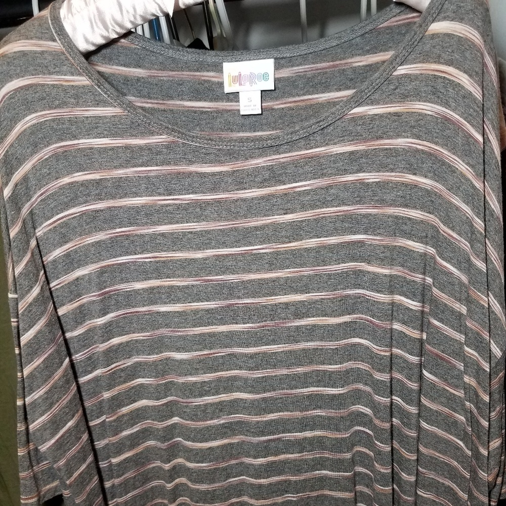 Lularoe small Irma gray and pink